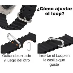 GAOR - Correa Oceanic Para Apple Watch Watch Ultra 38-41mm AZUL SAFIRO