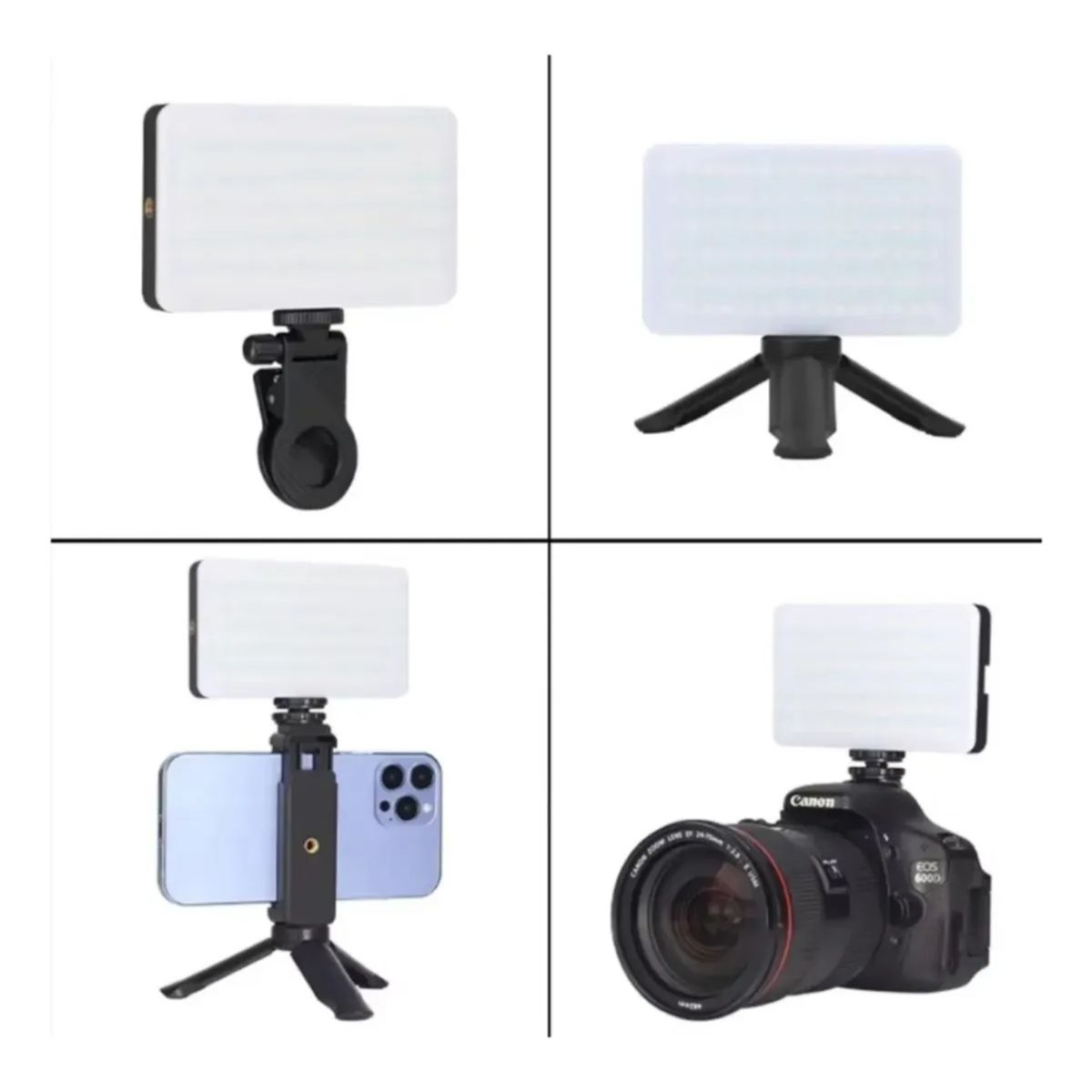 GENERICO - Luz Led Portátil Para Cámaras Selfi Video Ajustable