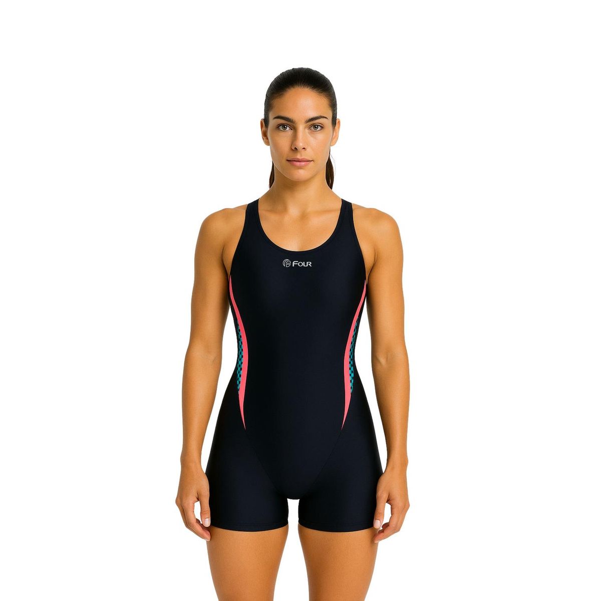 FOUR - Traje de Baño Mujer Natación Four Negro - Sprint - L