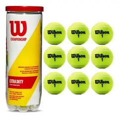 WILSON - Pelotas Tenis Championship Extra Duty 3 Tarros 9 Unid