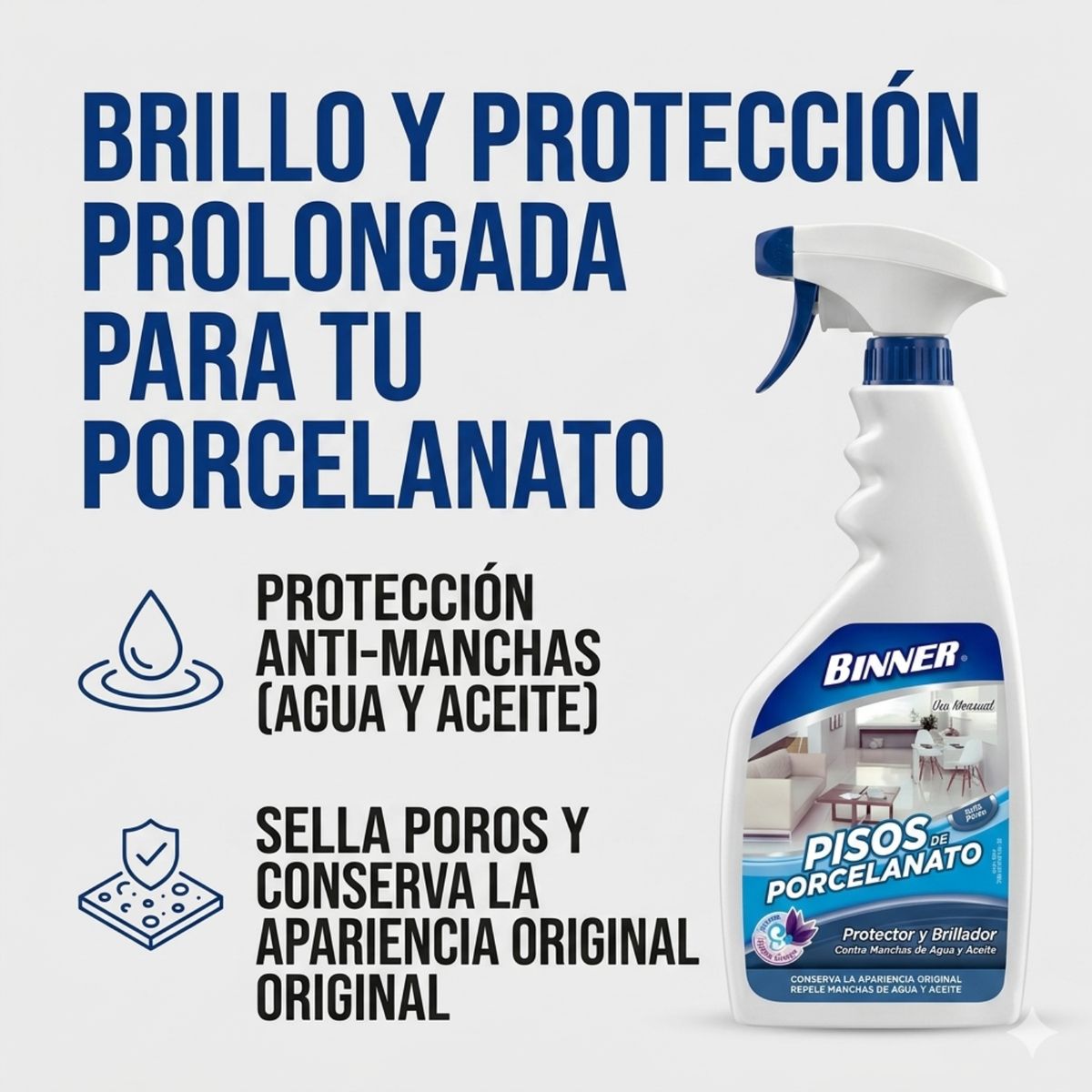 GENERICO - Limpiador Protector Porcelanato Binner 700ml