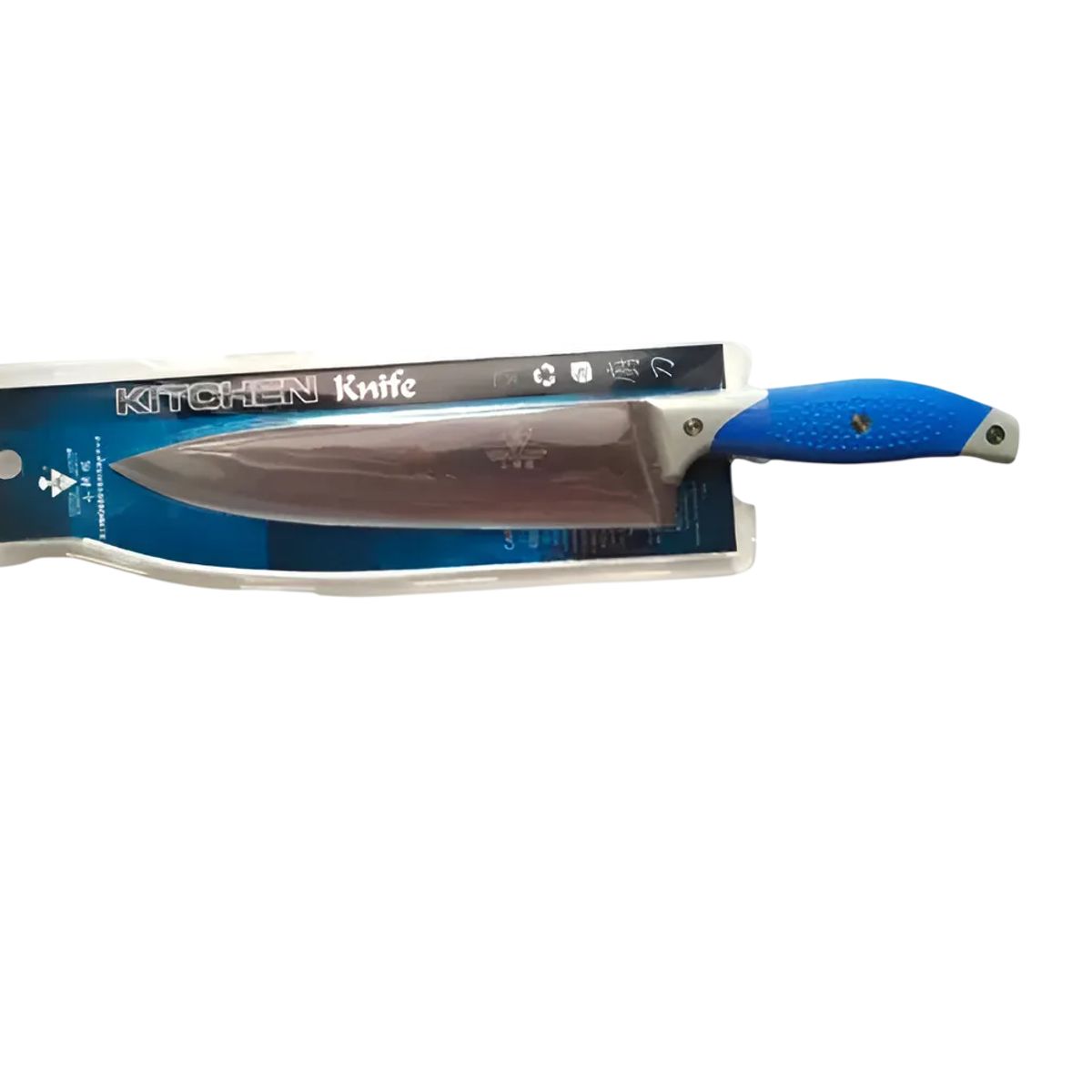 GENERICO - Cuchillo De Cocina Little Cook Mango Azul Hoja 21cm Filo