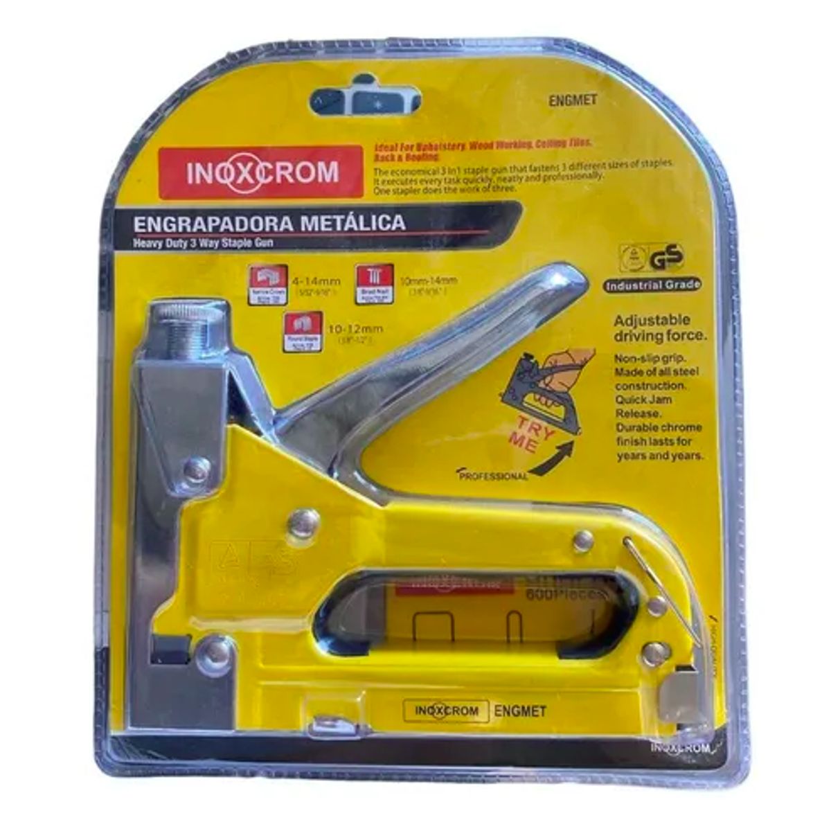 INOXCROM - Engrapadora Corchetera Metalica Inoxcrom
