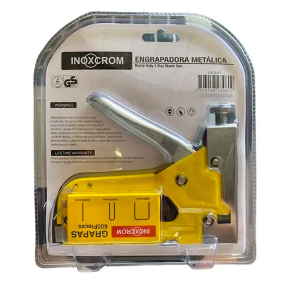 INOXCROM - Engrapadora Corchetera Metalica Inoxcrom