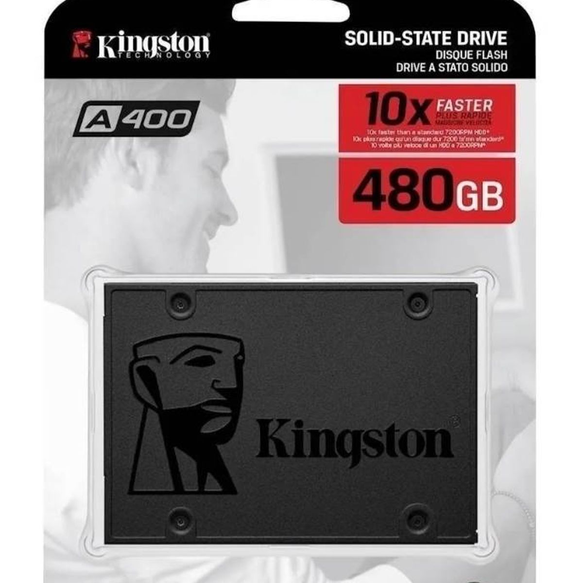 KINGSTON - Disco Sólido Ssd Interno 2.5 Kingston A400 480gb Sata 3