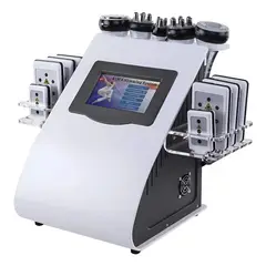 GENERICO - Maquina Cavitacion 6 en 1 Cavitacion 40khz Lipolaser + Vacuum