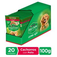 Pack x20 Alimento húmedo DOG CHOW® Cachorros con Pollo 100g