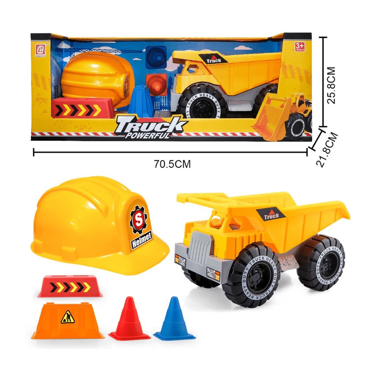 GENERICO - Camion Juguete Tolva Gigante Con Accesorios