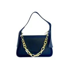 GENERICO - Cartera de Hombro Mujer en Ecocuero Negro con Correa Ajustable