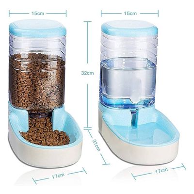 Imagen 2 del producto Pack Dispensador de Agua y Comida Para Perros 38L Celeste