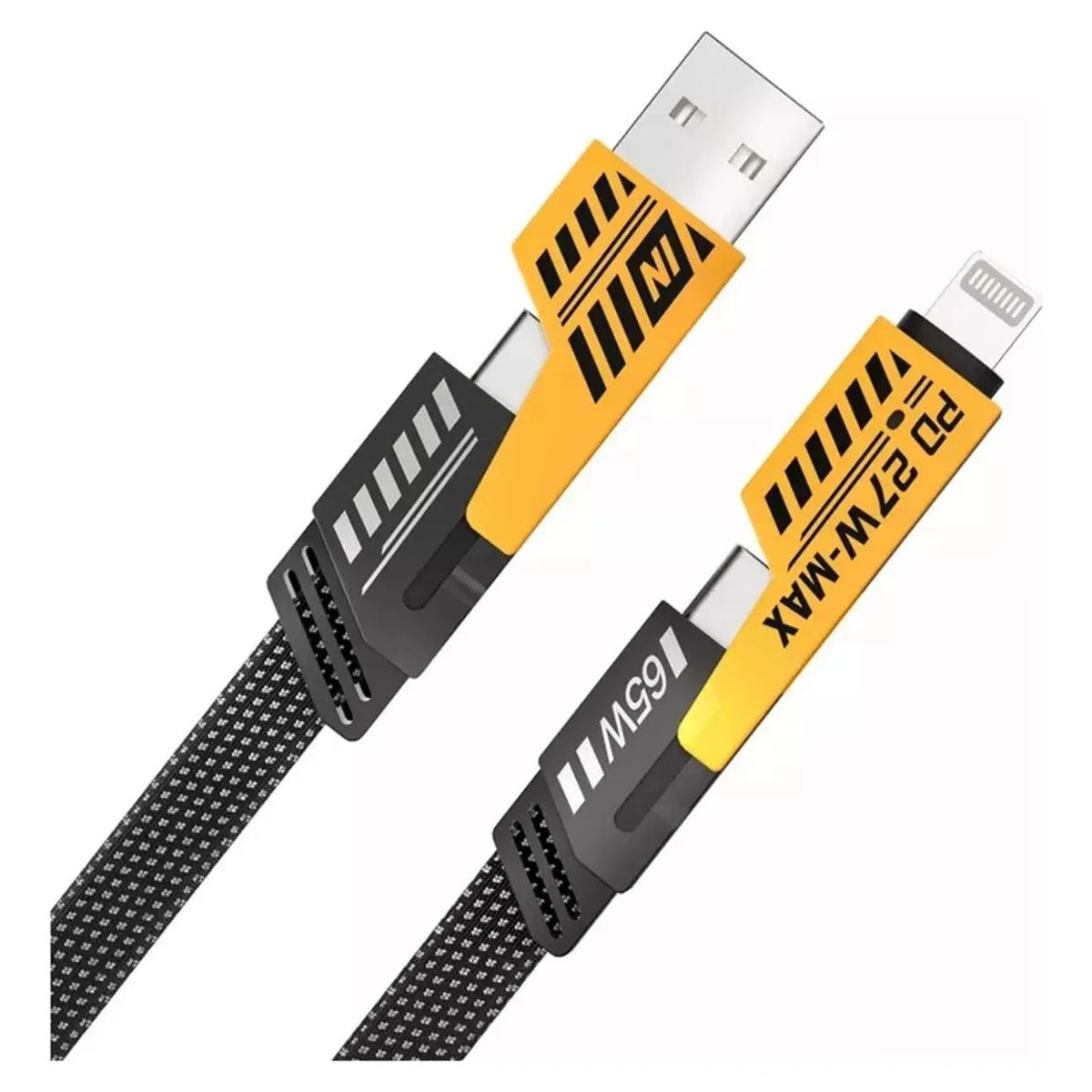 GENERICO - Cable De Datos De Carga Rápida 4 En 1 Multifuncional 1m