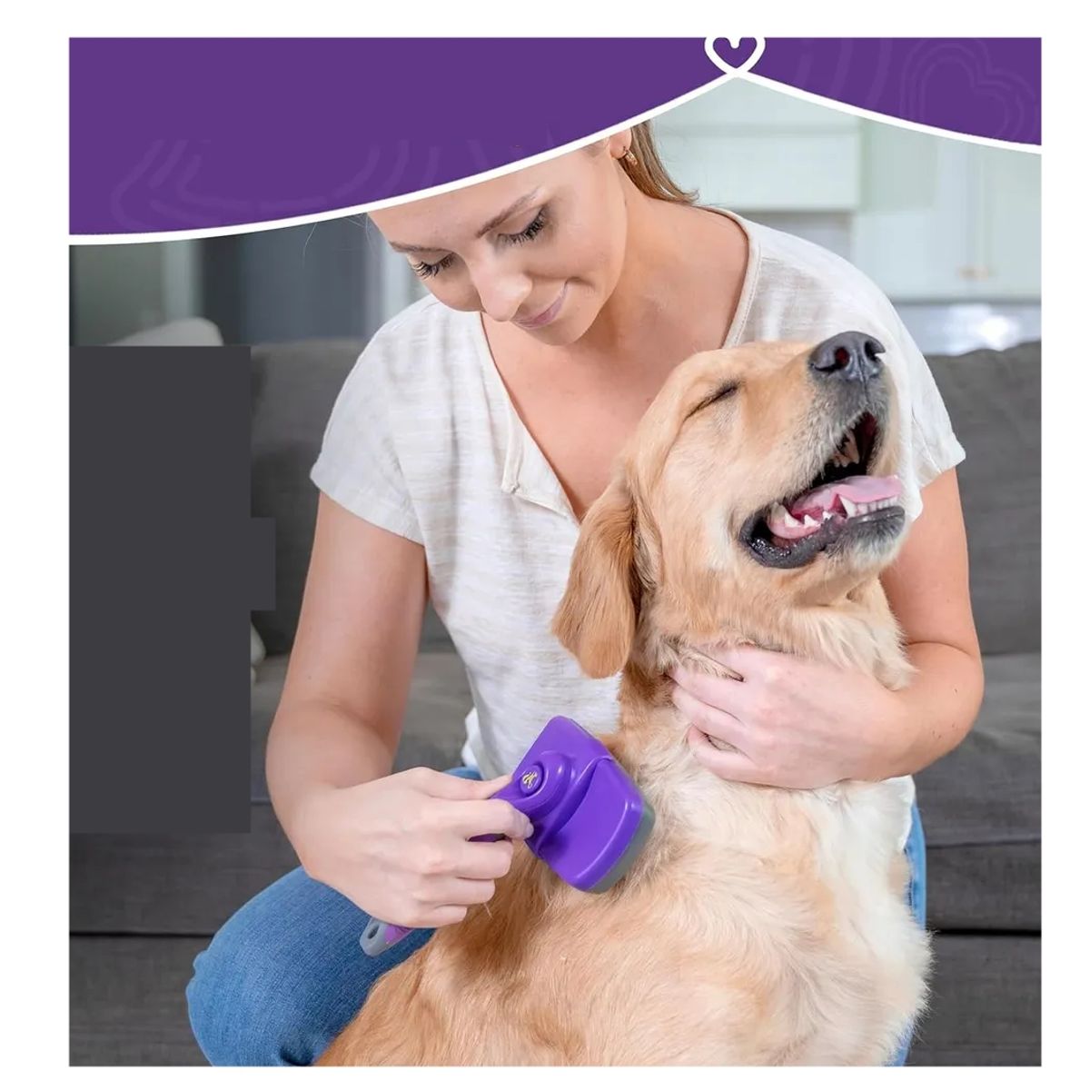 GENERICO - Cepillo autolimpiable para mascota