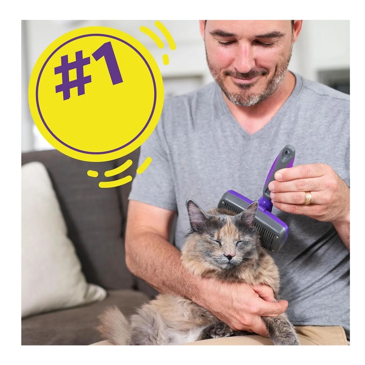 GENERICO - Cepillo autolimpiable para mascota