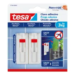 TESA - Blíster Clavo Adhesivo Para Azulejos Y Metal 3kg