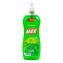 MAX - Lavaloza Liquido 900ml Alto Rendimiento Aroma Limón