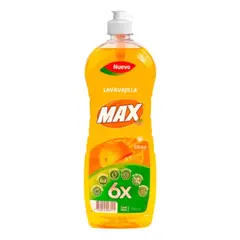 MAX - Lavaloza Liquido 500ml Alto Rendimiento Aroma Cítrico