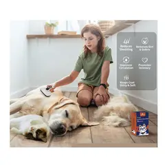 GENERICO - Cepillo autolimpiable para mascota ideal pelo corto sensible