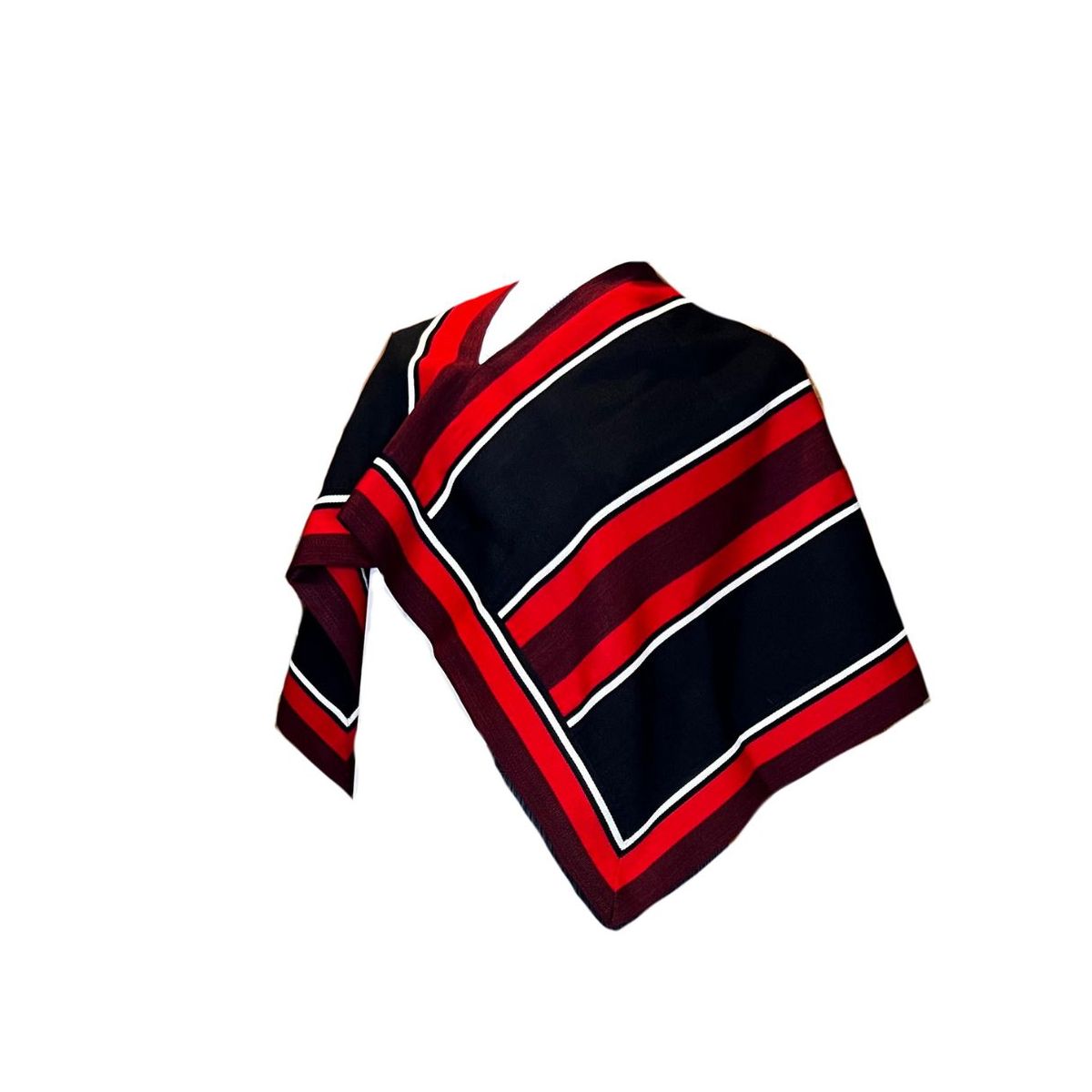 CORRALERO SASTRERIA - Manto huaso Juvenil lana Nacional telar rojo-negro