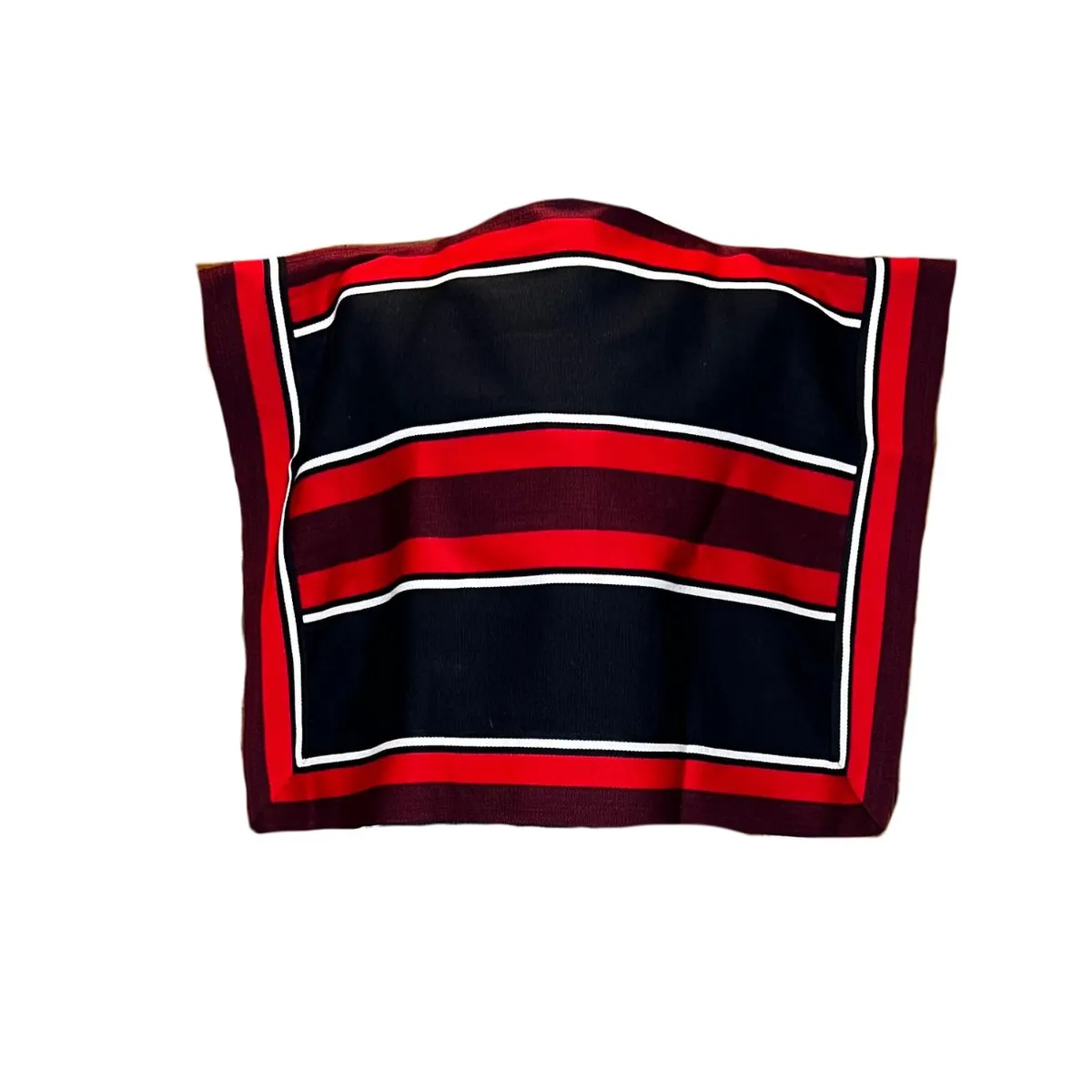 CORRALERO SASTRERIA - Manto huaso Juvenil lana Nacional telar rojo-negro