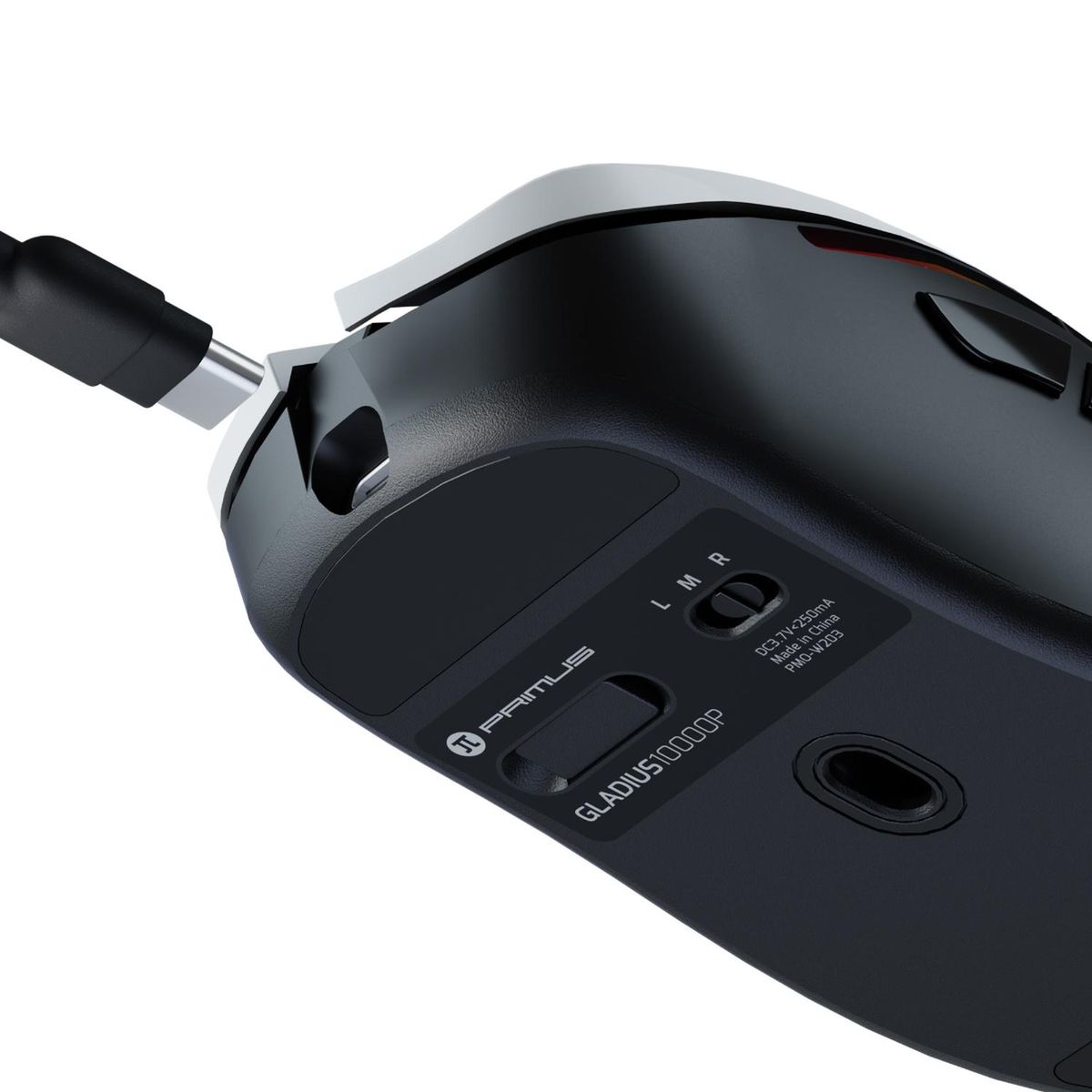 PRIMUS - Mouse Gamer inalambrico Primus DM10- 10,000 Dpi negro