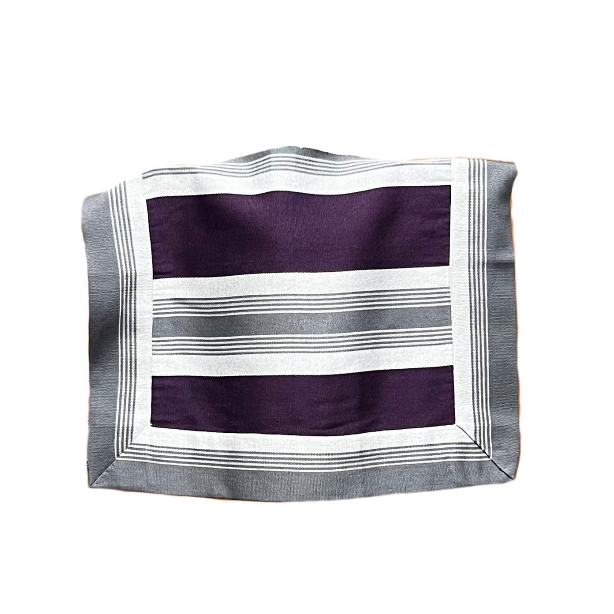 CORRALERO SASTRERIA - Manto huaso Niño 8 años lana telar morado- gris