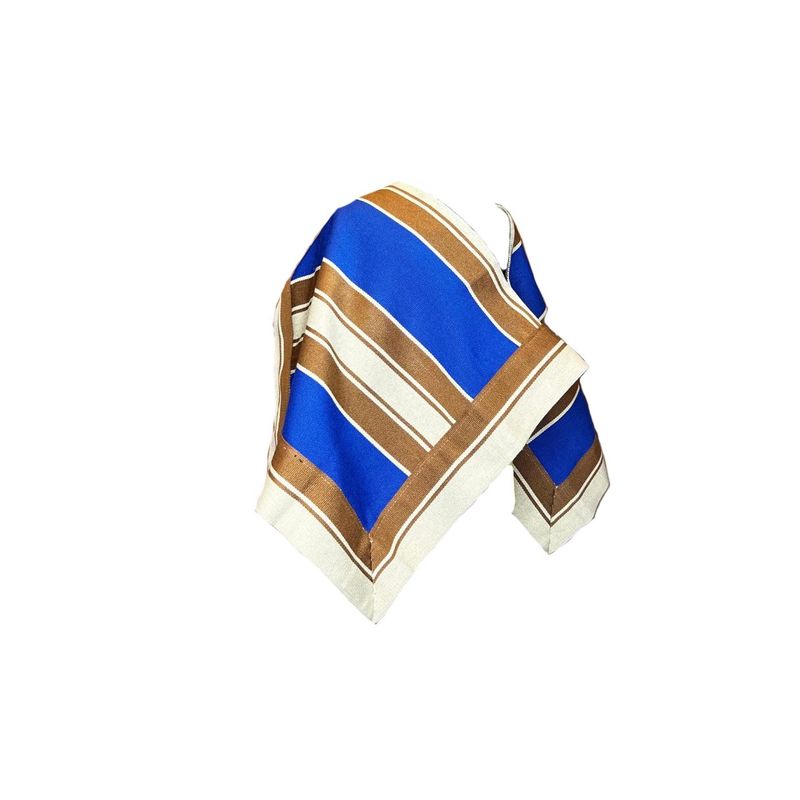 CORRALERO SASTRERIA - Manto huaso Niño 8 años lana telar azul- beige