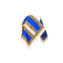 CORRALERO SASTRERIA - Manto huaso Niño 8 años lana telar azul- beige