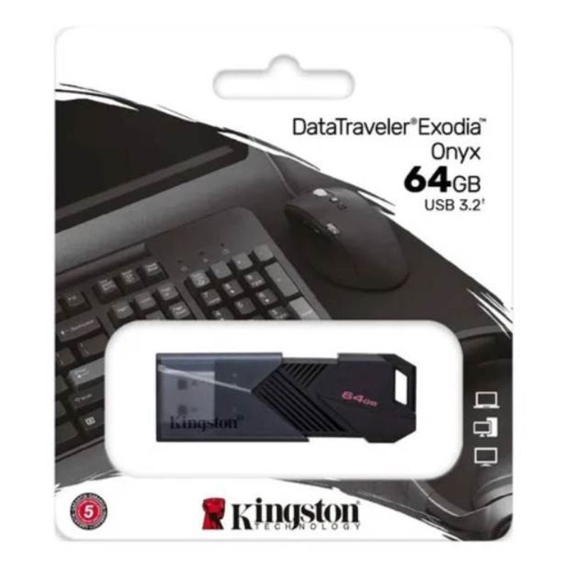 KINGSTON - Pendrive Kingston Data Traveler Exodia Onyx 64gb Usb 3.2