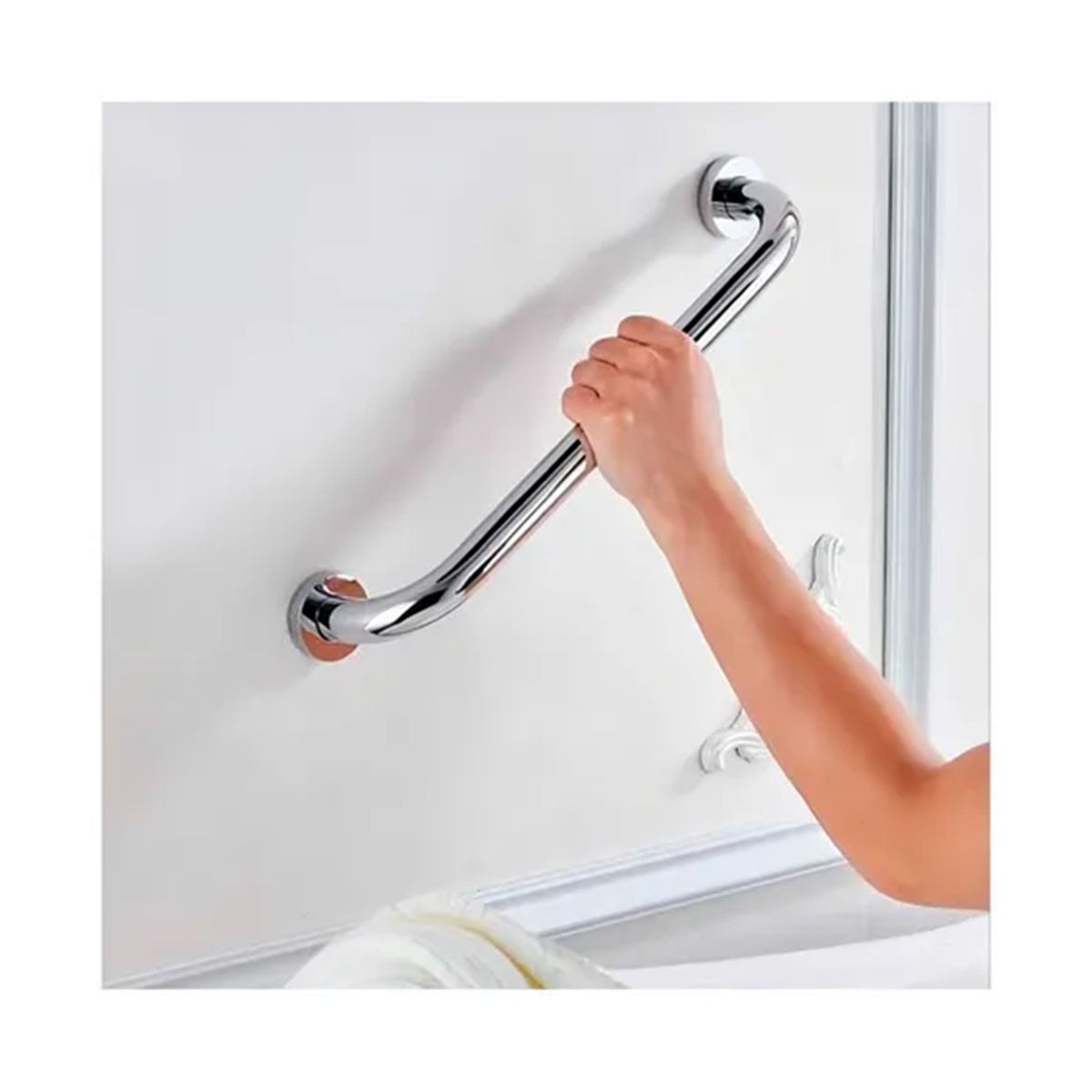 GENERICO - Barra de Seguridad para Ducha 40 Cm X 2,5 Cm Acero Inoxidable