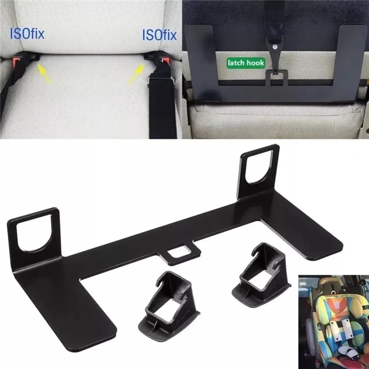 GENERICO - Kit De Montaje Isofix De Asientos De Seguridad Para Bebés