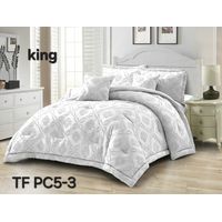 Cubrecama de Algodón con Relieve King Blanco TFPC5-3