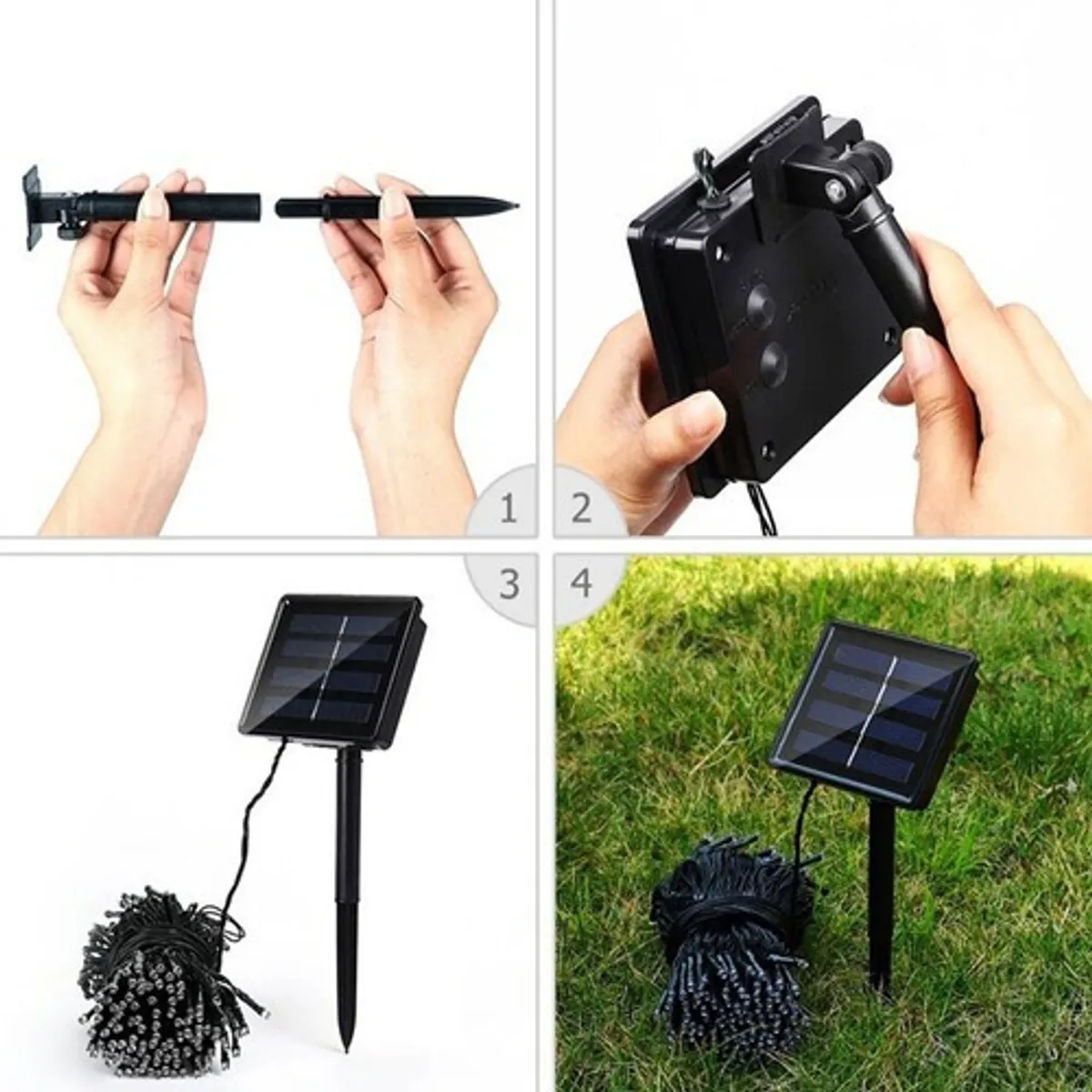 GENERICO - Luces Solar Navidad Guirnalda 10 Metros 100 Led Multicolor