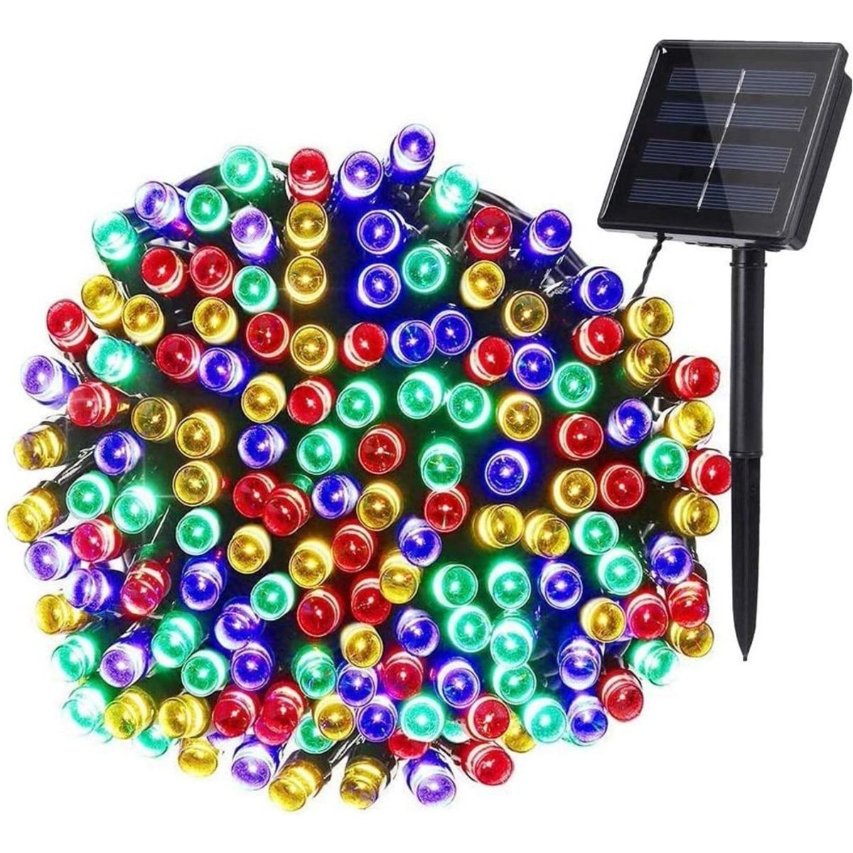 GENERICO - Luces Solar Navidad Guirnalda 10 Metros 100 Led Multicolor