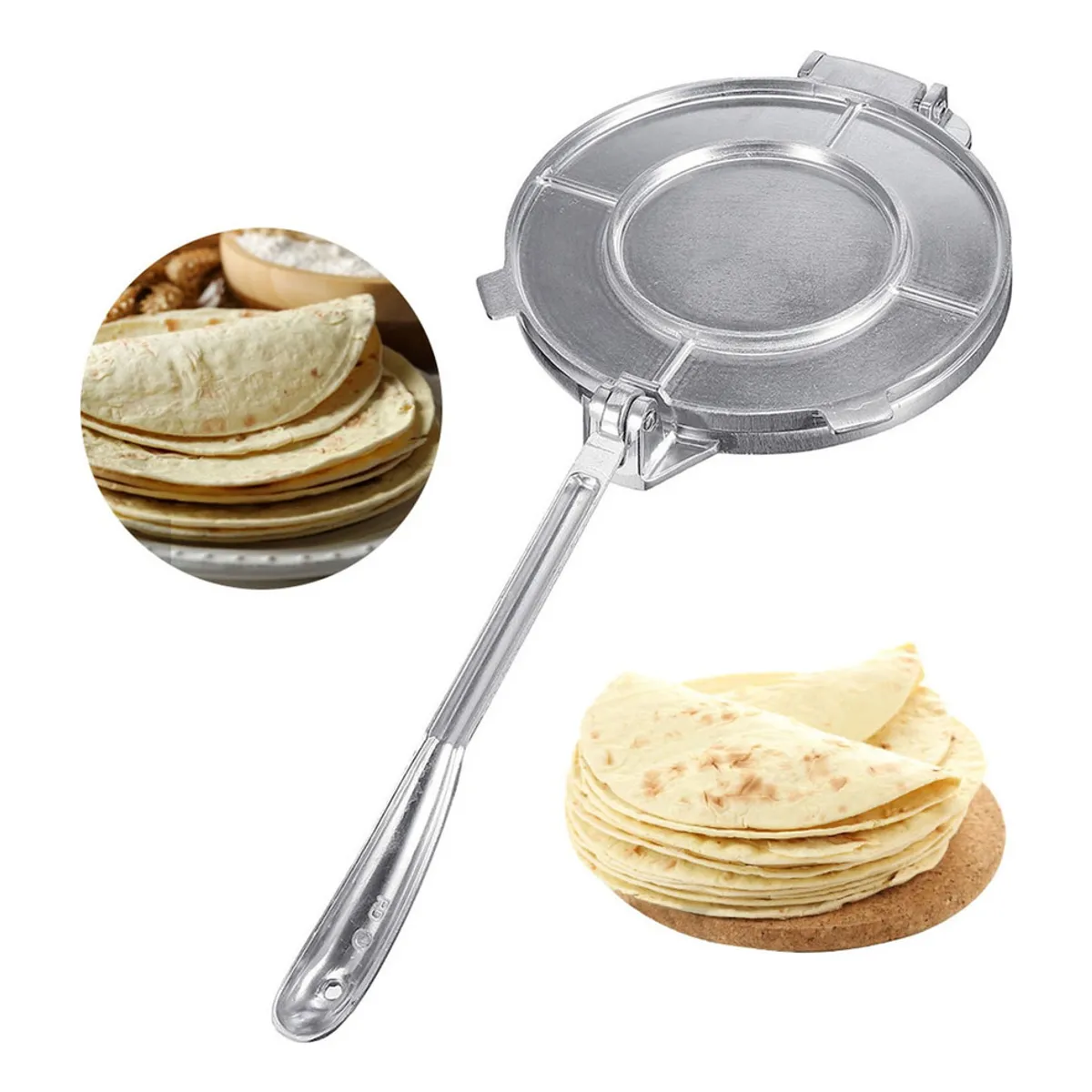 GENERICO - Tortilladora De Cocina Prensa De Masa De Aluminio