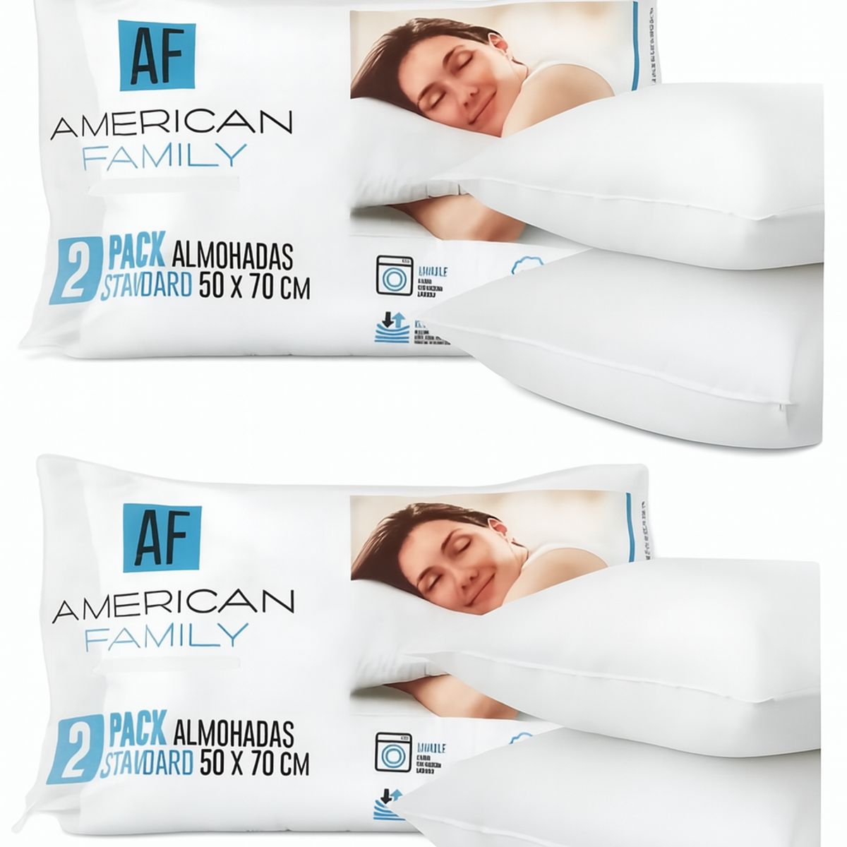 CANNON - Pack 4 Almohadas Cannon American Family 50x70 Hipoalergénicas