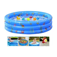 GENERICO - Piscina Inflable 90 cm 3 Anillos Para Pelotas o Agua
