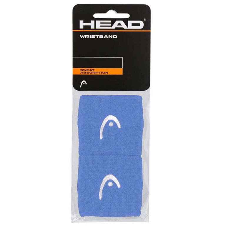 Munequera 25 Azul Claro X2 Tenis Padel
