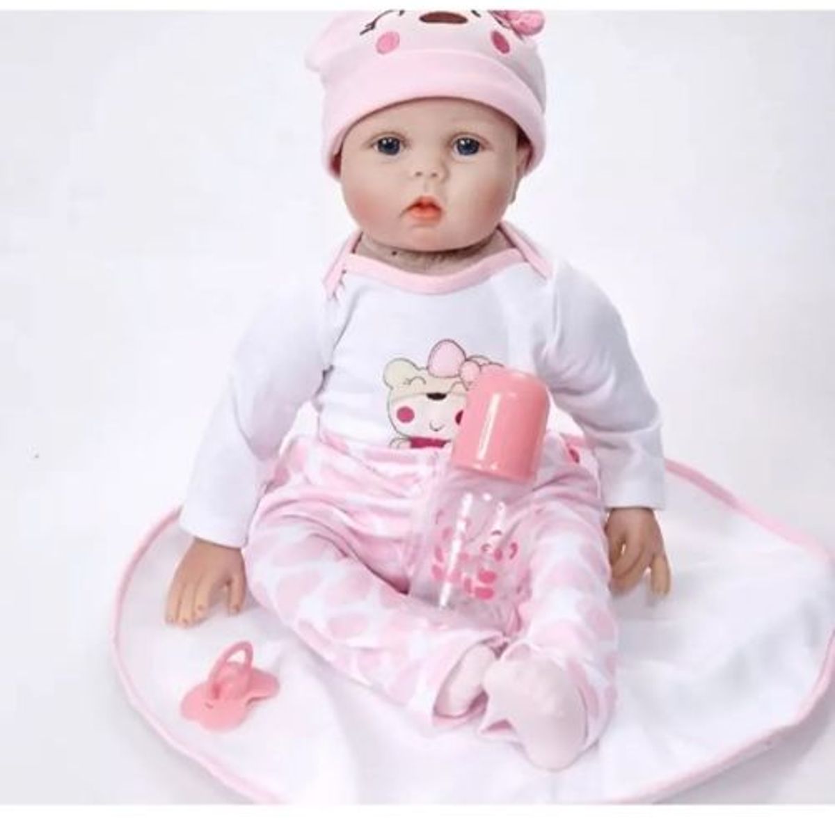 GENERICO - Bebe Reborn Muñeca Realista 55cm Silicon SUAVE