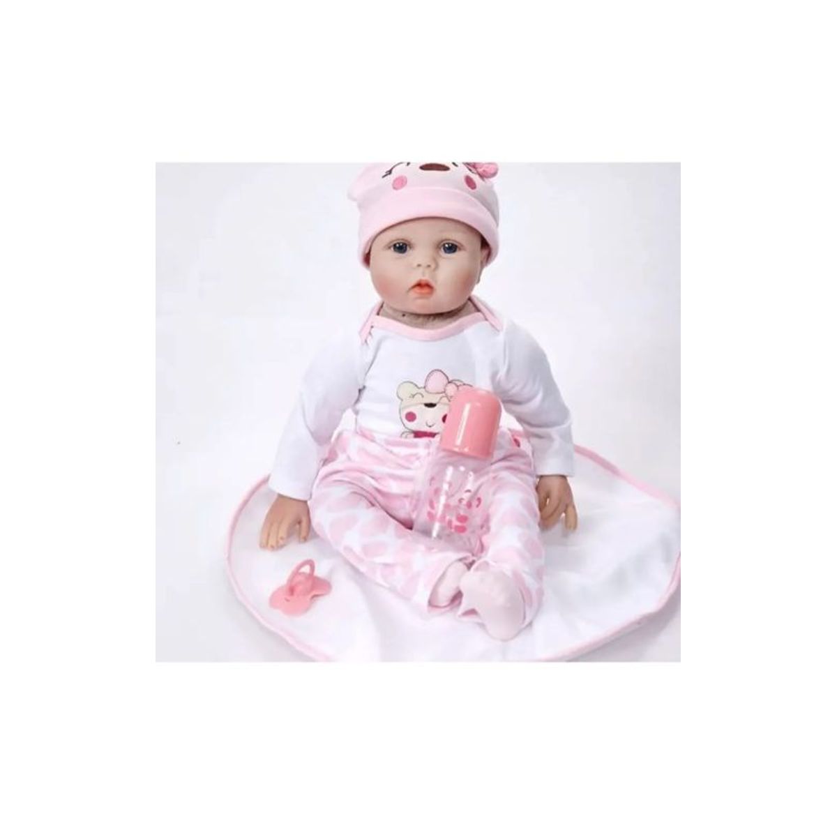 GENERICO - Bebe Reborn Muñeca Realista 55cm Silicon SUAVE