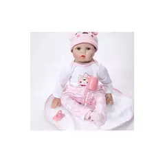 GENERICO - Bebe Reborn Muñeca Realista 55cm Silicon SUAVE
