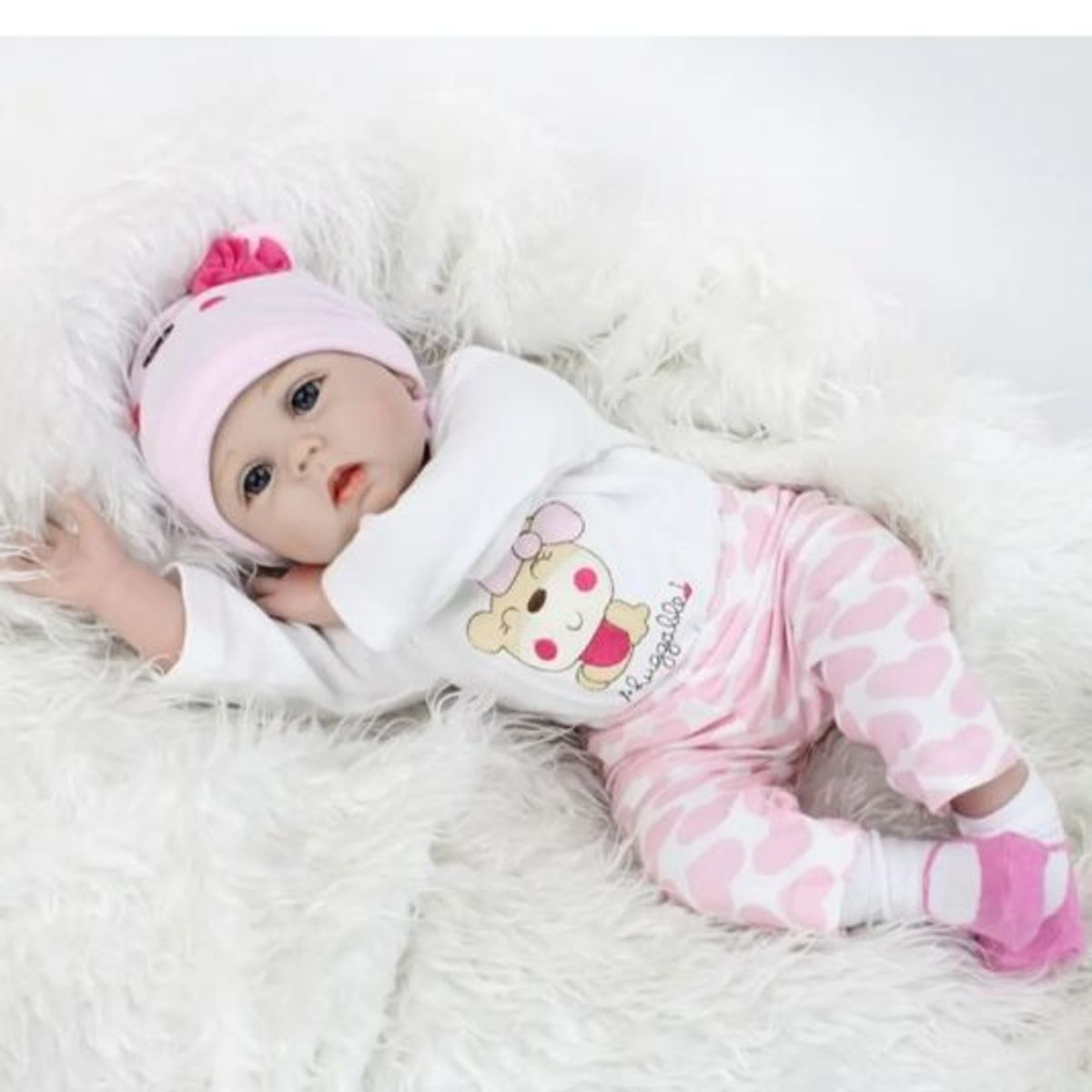 GENERICO - Bebe Reborn Muñeca Realista 55cm Silicon SUAVE