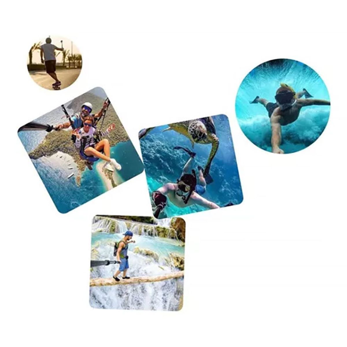 ATURE - Baston Sumergible Selfie Stick Extensible Para Gopro 19