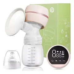 BLLOQ - Saca Leche Extractor Materno Electronico 180ml Color Rosa