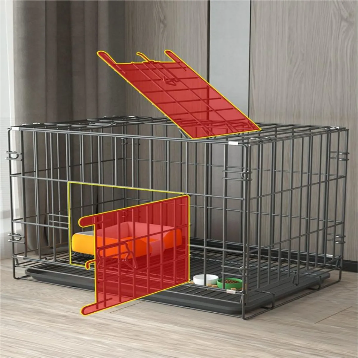 PELUDINES - Jaula Para Mascotas Xxl Corral De Metal