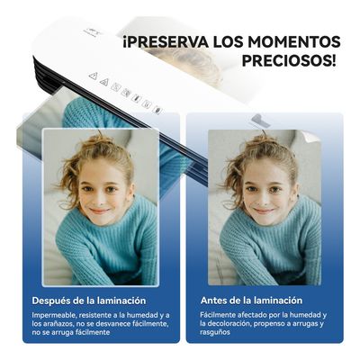 Imagen 2 del producto Termolaminadora Plastificadora +cortador De Papel +300 Micas