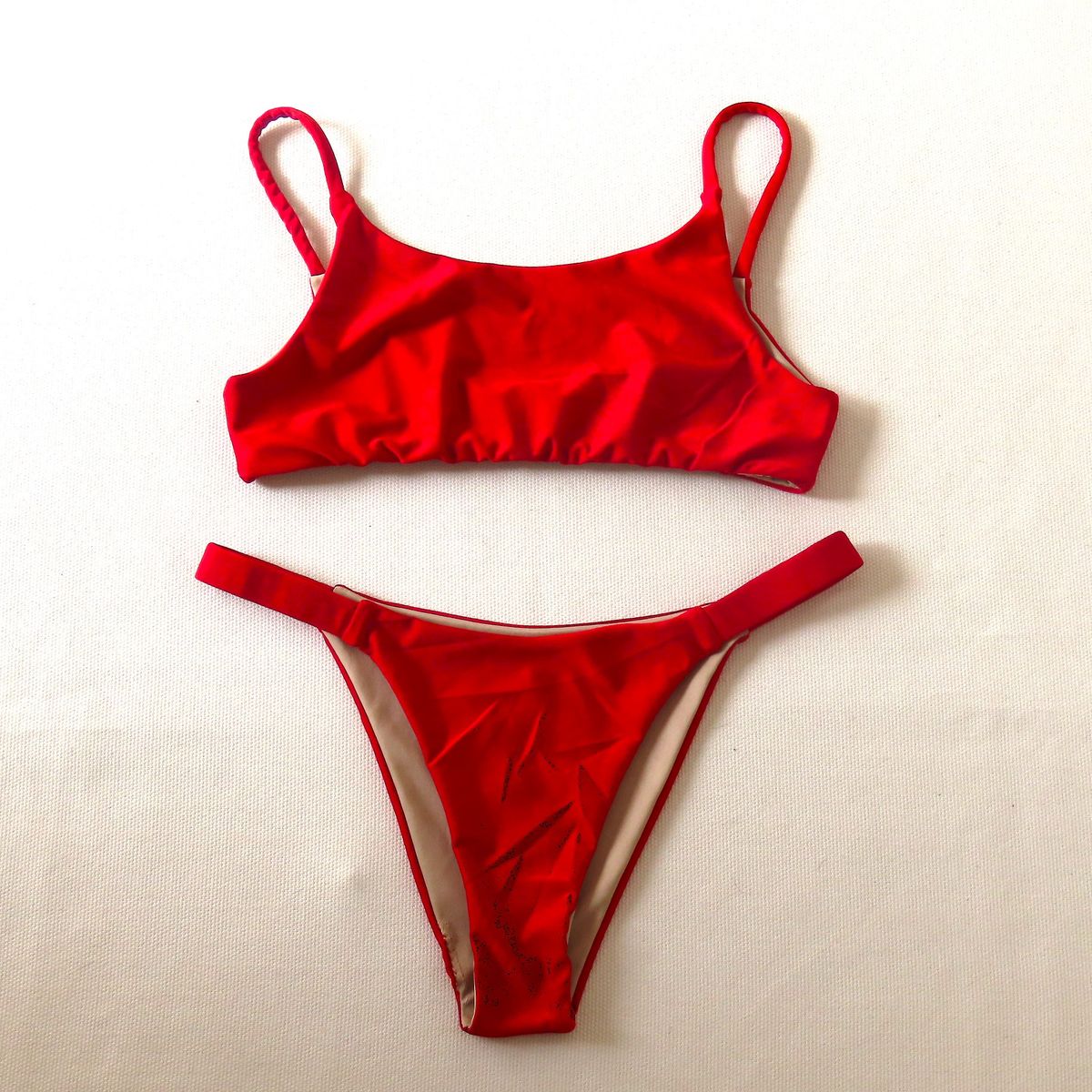 CREA PRINT - Traje de Baño Bikini Mod AMAZONA Top estilo deportivo