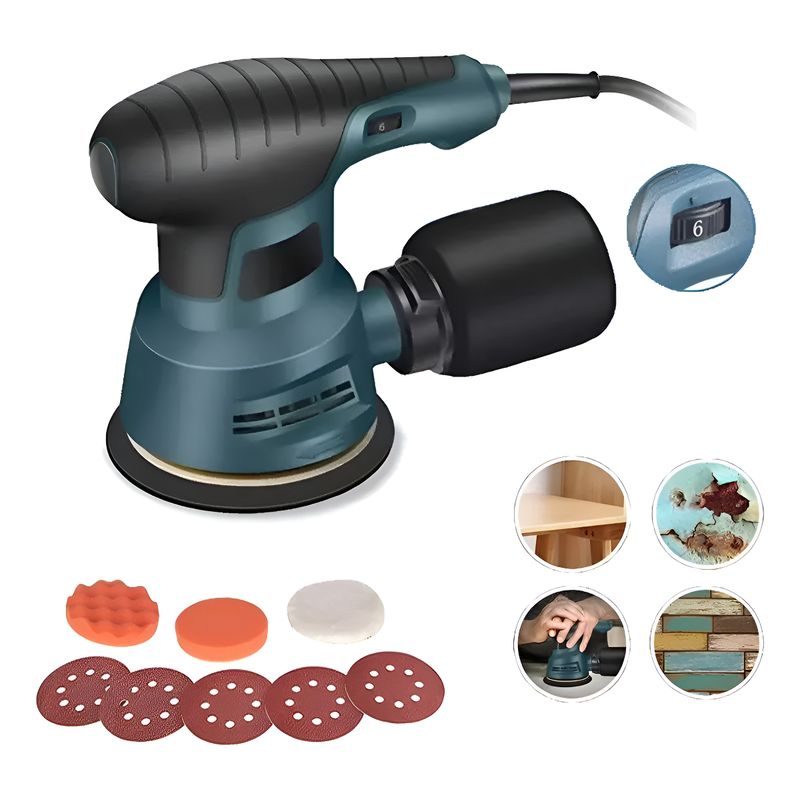QUICK - Lijadora Orbital Profesional Hoja 300w Para Madera Y Metal