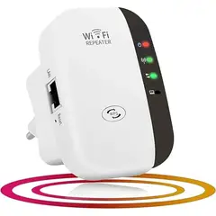 MOVI - Repetidor y Amplificador de Señal WiFi Inalámbrico con Puerto LAN