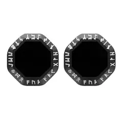 GENERICO - Aros Vikingos Punk Circulo Runas Vikingas Hombre Mujer