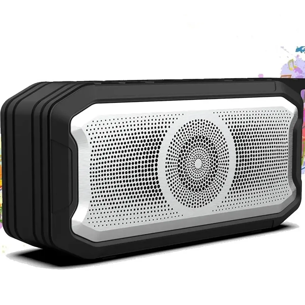 BLUEDREAMER - Parlante Bluetooth Sound Inalámbrico USB IPX7 Portátil Negro